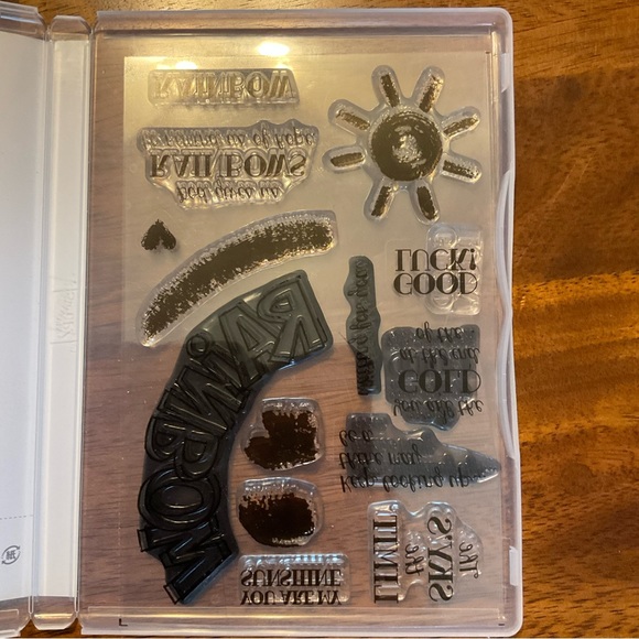 Stampin Up! Over the Rainbow set of 14 clear mount stamp set - Picture 4 of 6